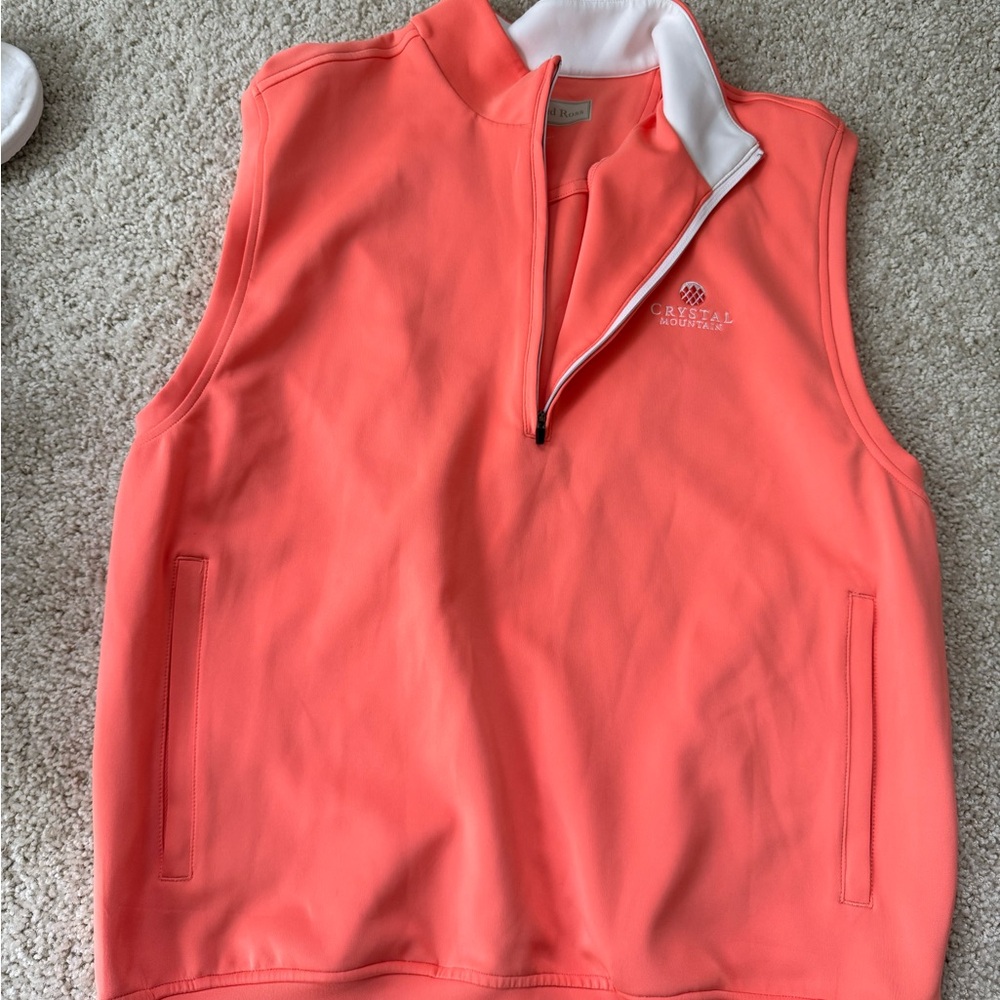 Coral Sleeveless Golf Vest